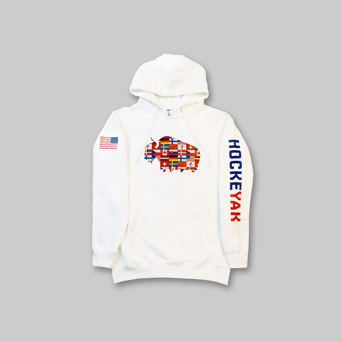 OLYMPIC YAK HOODIE (WHITE)