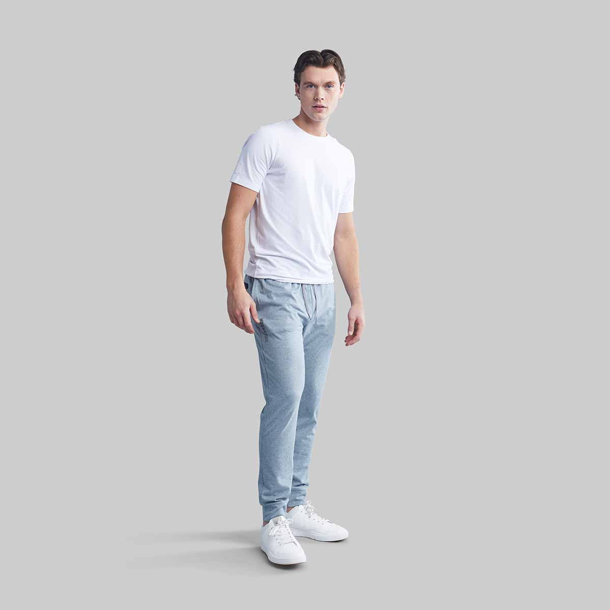 GREY PERFORMANCE FLEECE JOGGERS